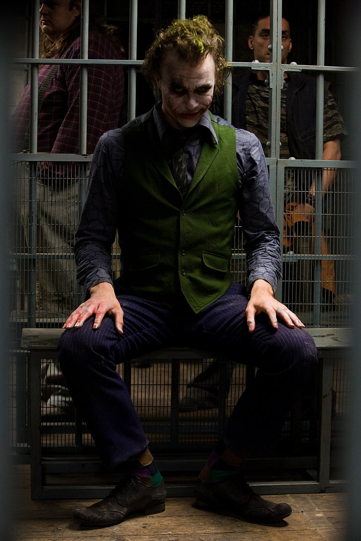 HD wallpaper: Heath Ledger as the Joker from The Dark Knight ...