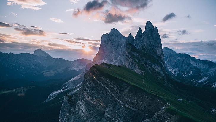 mountains, Alps, sky, peak, HD wallpaper