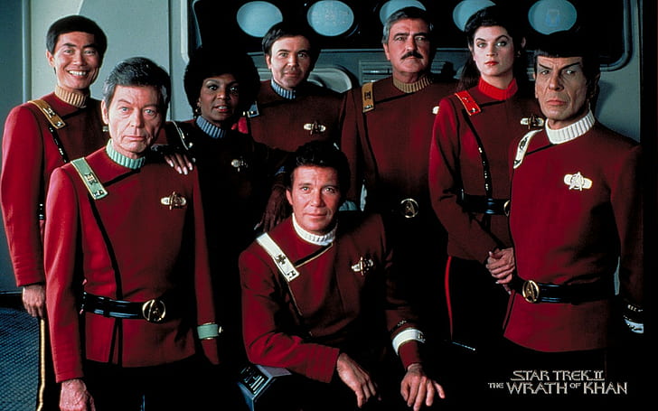 Star Trek The Wrath of Khan Cast William Shatner Leonard Nimoy Kirk Spock HD
