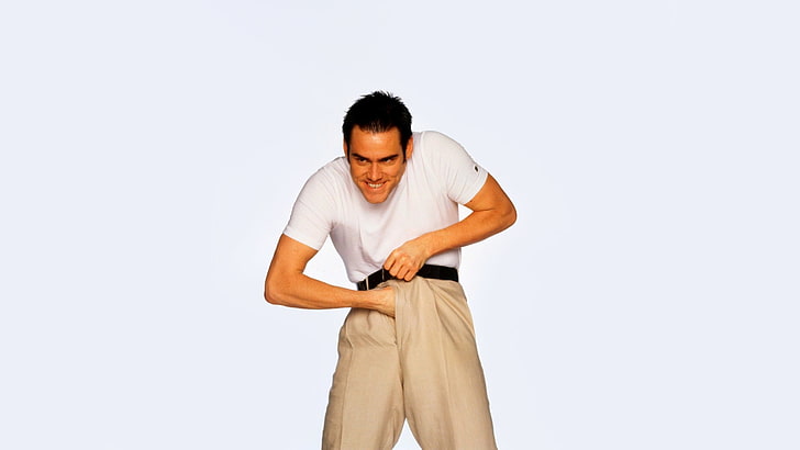 Jim Carrey, face, male, actor, comedian, pants, time to fap, men, HD wallpaper