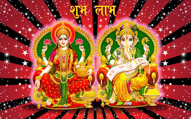 Ganesh Laxmi Diwali Desktop Backgrounds Free Download 1920×1200