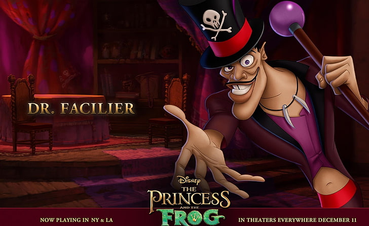 Princess And The Frog Dr. Facilier, The Princess Frog movie, Cartoons, HD wallpaper