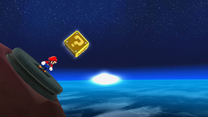 Super Mario, Galaxy, Space, Game, HD wallpaper
