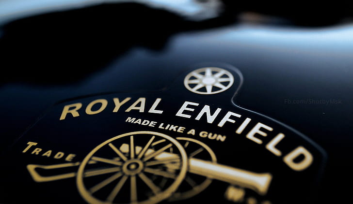 logo, macro, Royal Enfield