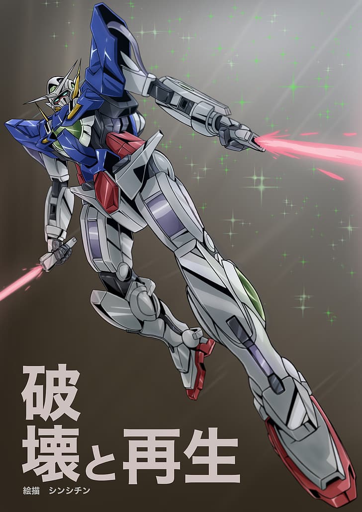anime, mechs, Super Robot Taisen, Gundam, Mobile Suit Gundam 00, HD wallpaper