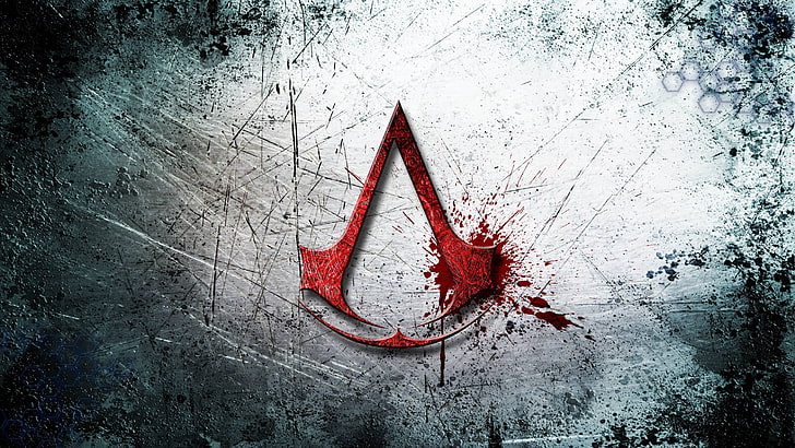 HD wallpaper: Assassin Creed logo, assassins creed, art, red, backgrounds,  symbol | Wallpaper Flare