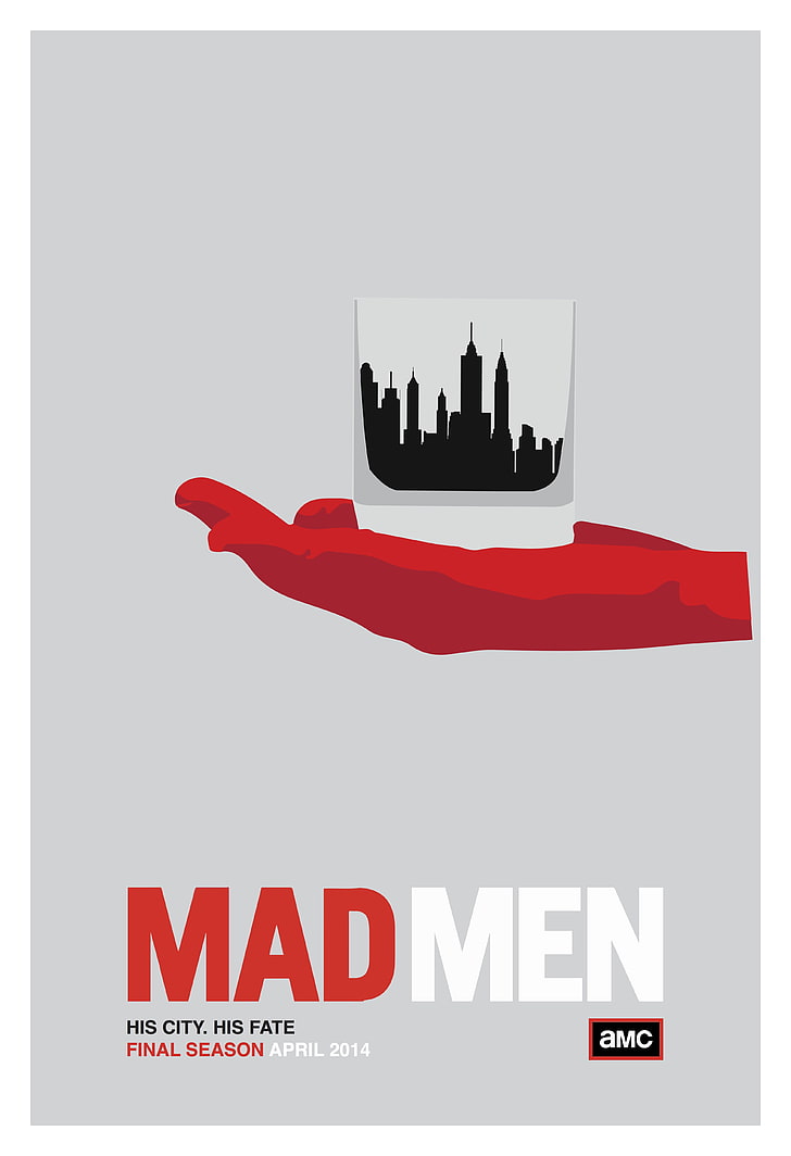 Mad Men, movie poster, text, communication, sign, people, red