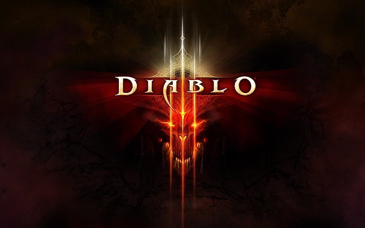 Diablo digital wallpaper, Diablo III, video games, illuminated