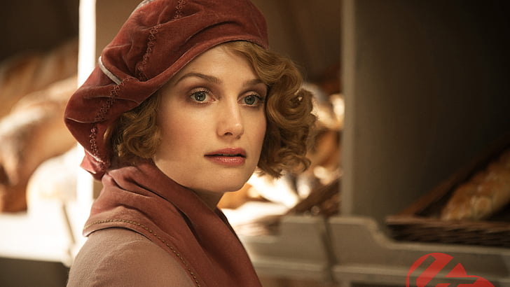 woman wearing red and brown hat, Alison Sudol, Fantastic Beasts and Where to Find Them, HD wallpaper