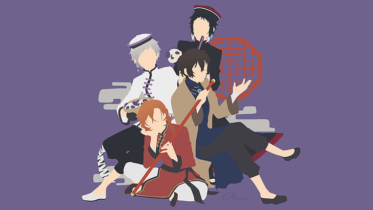 Anime, Bungou Stray Dogs, Atsushi Nakajima, Chuuya Nakahara, HD wallpaper