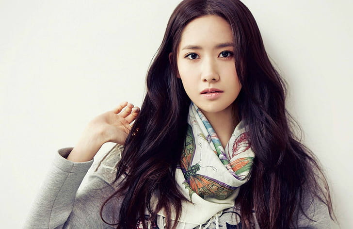 HD wallpaper: asian brunette girls generation k pop im yoona, portrait ...