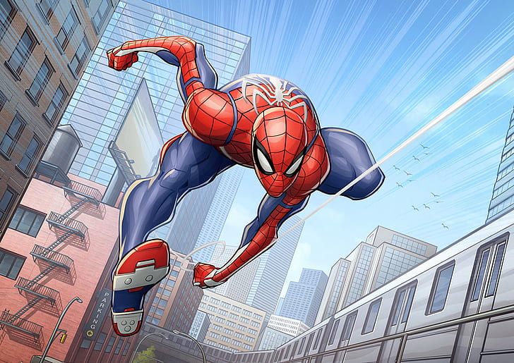 marvel comics, Spider-Man, Patrick Brown, PatrickBrown, ps4