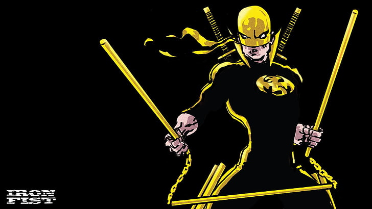 Iron Fist wallpaper, Marvel Comics, one person, front view, holding