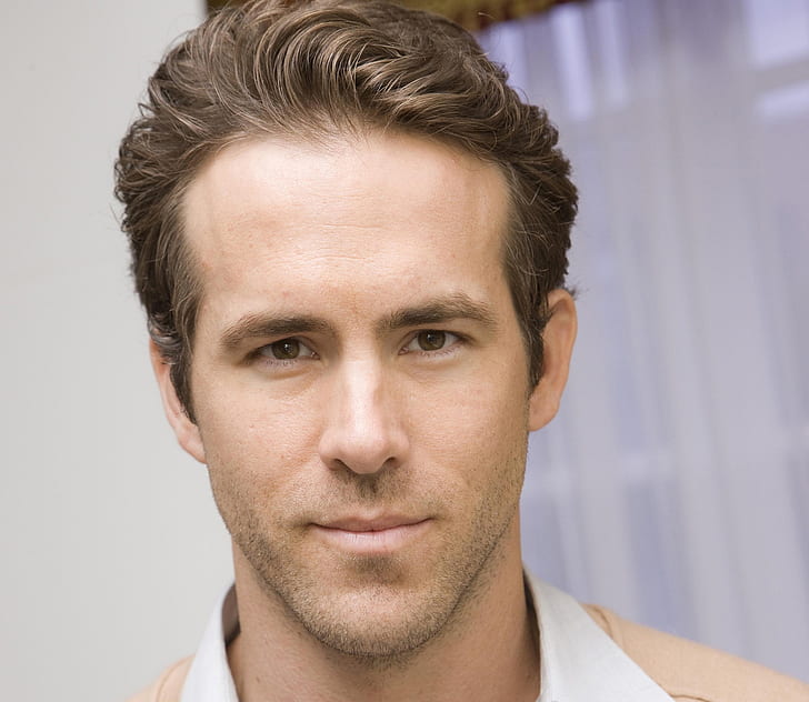 face, portrait, actor, male, Ryan Reynolds