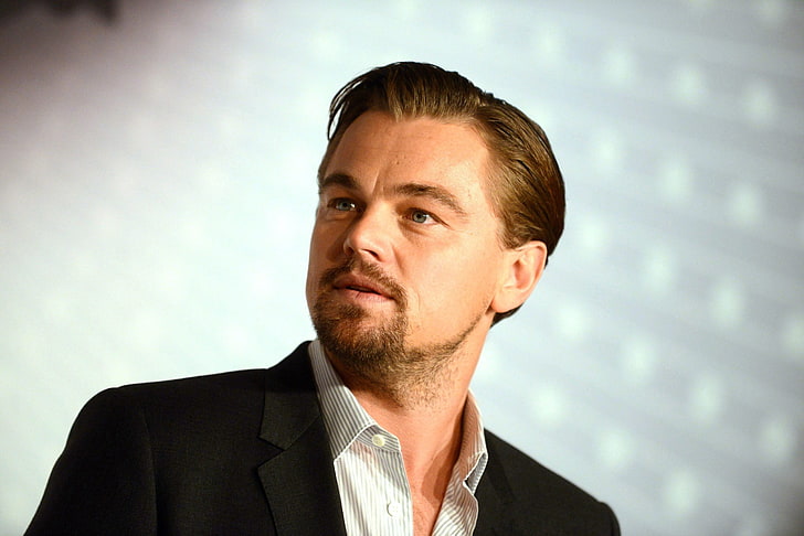 Brad Pitt, leonardo dicaprio, actor, face, look, men, businessman, HD wallpaper