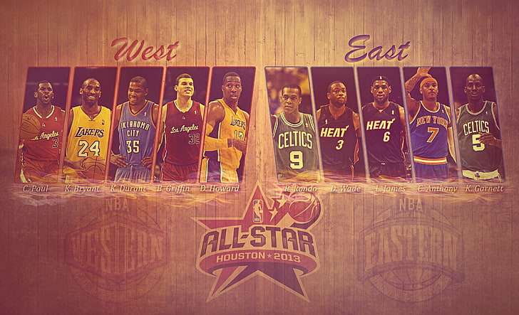 2018 NBA All-Star West and East poster, Basketball, All Star, HD wallpaper