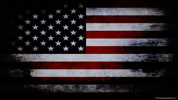 flag, USA, striped, patriotism, no people, red, shape, symbol, HD wallpaper