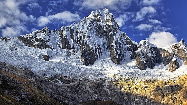 Taulliraju Mountain In Cordillera Blanca In Andhra In Peru About 5830 Meters Ultra Hd Wallpapers For Desktop Mobile Phones And Laptop 3840×2160, HD wallpaper