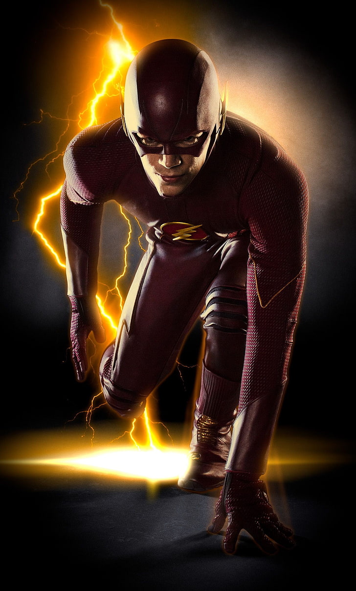 DC Flash vector art, The Flash, adult, sport, competition, one person, HD wallpaper