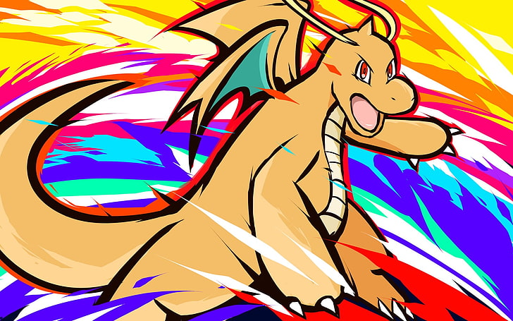 HD wallpaper: Pokemon Dragonite digital wallpaper, Pokémon, ishmam, multi  colored | Wallpaper Flare