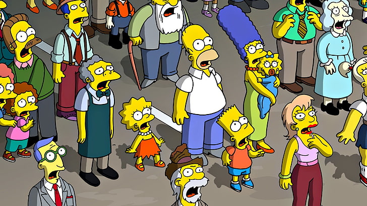Bart Simpson characters, The Simpsons, Homer Simpson, Lisa Simpson, HD wallpaper