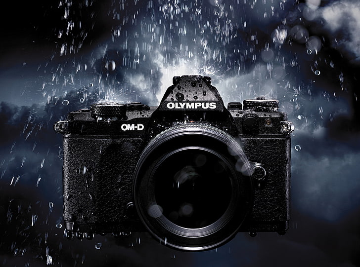 high-tech, photography, water, camera, machine, leather, drops