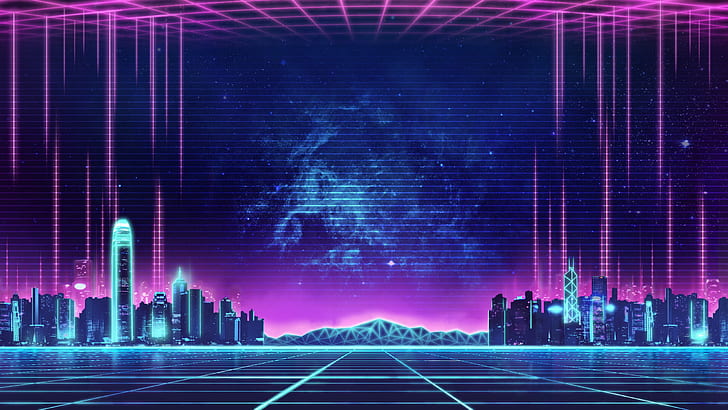 HD wallpaper: Music, The city, Background, 80s, Neon, 80's, Synth,  Retrowave | Wallpaper Flare