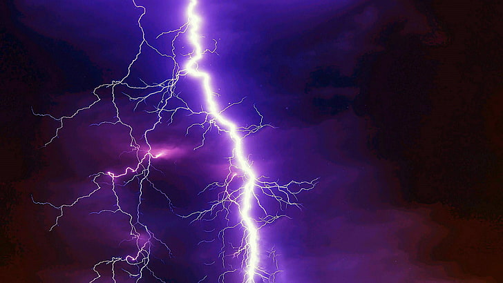 lightning, cloudy, thunder, sky, phenomenon, darkness, weather, HD wallpaper