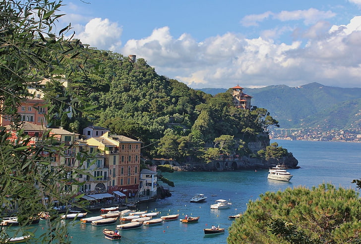 Towns, Portofino, Genoa, Italy, Liguria