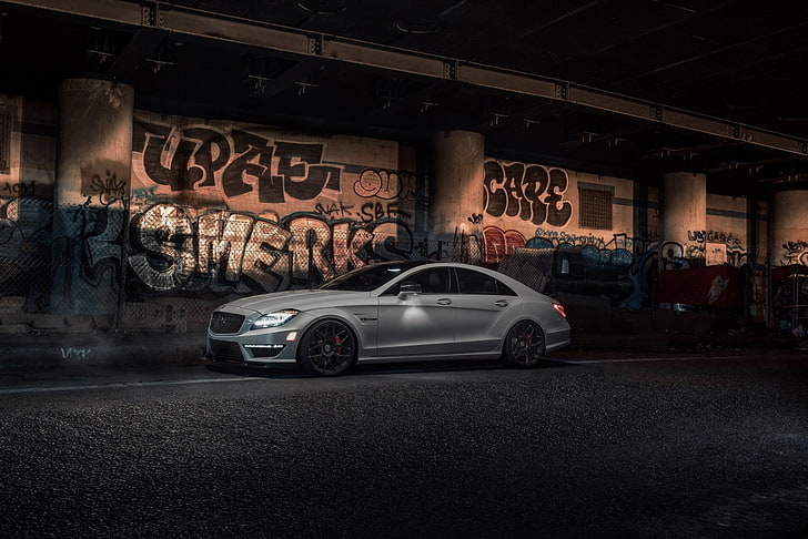 Mercedes-Benz, Mercedes-Benz CLS-Class, Car, Graffiti, Luxury Car, HD wallpaper