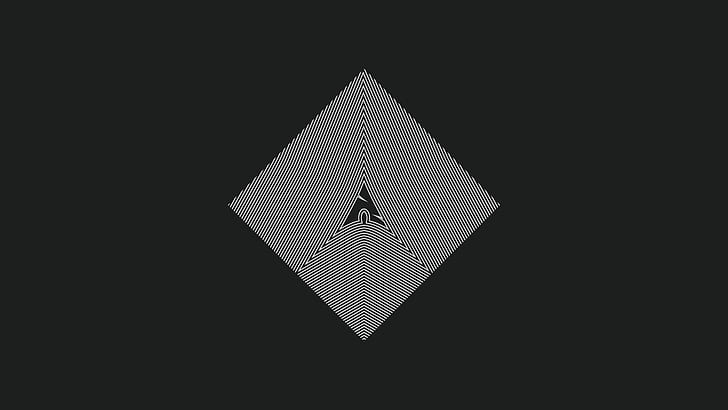 black and gray textile, Archlinux, minimalism, copy space, no people, HD wallpaper