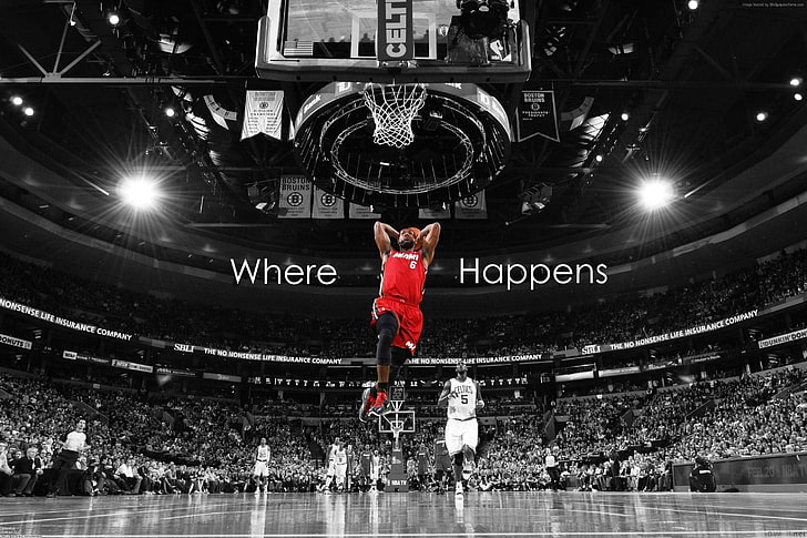 HD wallpaper: basketball, NBA, 4K, LeBron James, Miami Heat | Wallpaper  Flare