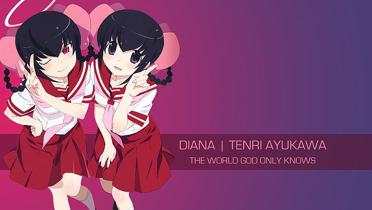 The World God Only Knows, anime girls, Tenri Ayukawa, Diana