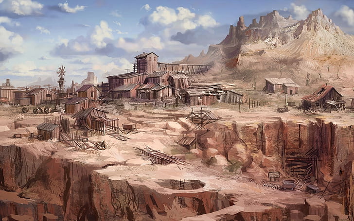 Call of Juarez Wild West Drawing HD, digital/artwork, HD wallpaper