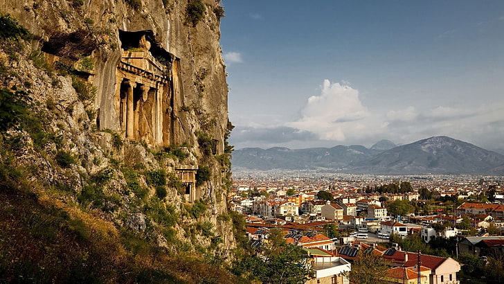 photo of village, architecture, building, house, Turkey, cityscape, HD wallpaper
