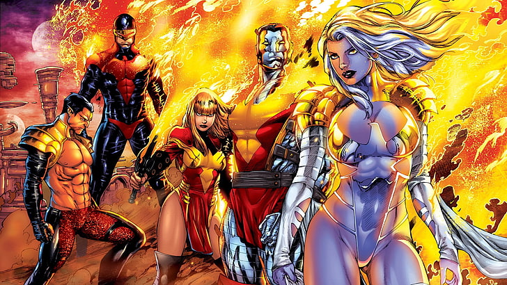 X-Men, Colossus, Cyclops (Marvel Comics), Glove, Phoenix (Marvel Comics), HD wallpaper