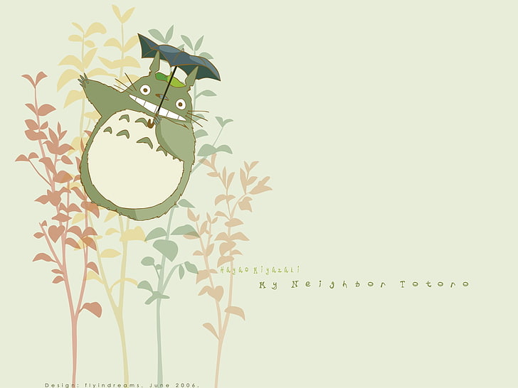 My Neighbor Totoro, Studio Ghibli, copy space, leaf, no people, HD wallpaper