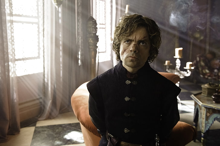 man in black button-up robe, Game of Thrones, Tyrion Lannister
