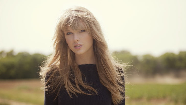 Taylor Swift, hair, long hair, blond hair, hairstyle, portrait, HD wallpaper