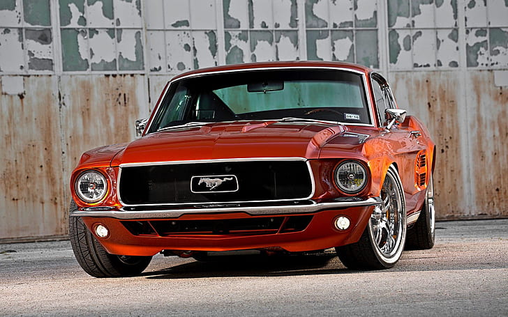 Hd Wallpaper Muscle Ford Mustang Classic Fastback Widebody Vehicle Wallpaper Flare