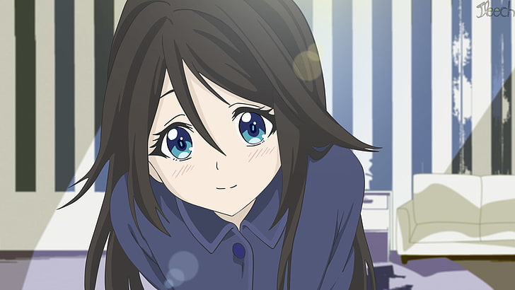 HD wallpaper: Anime, Myriad Colors Phantom World, Black Hair, Blue Eyes,  Long Hair | Wallpaper Flare