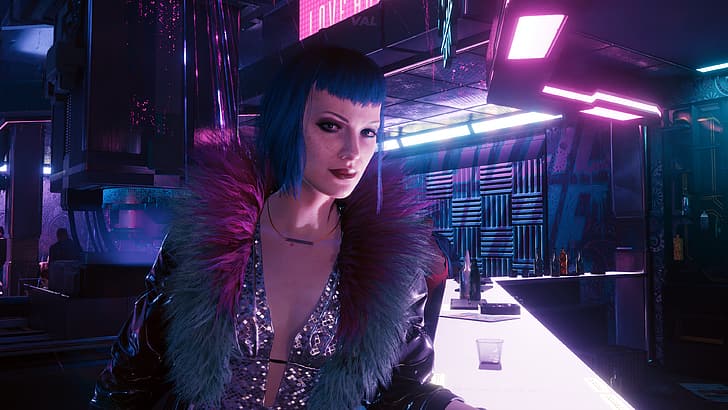 Cyberpunk 2077, Evelyn Parker, video games, screen shot, CD Projekt RED