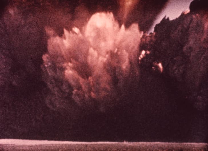 atomic bomb, nuclear, explosion, desert, USA, Nevada, military base, HD wallpaper