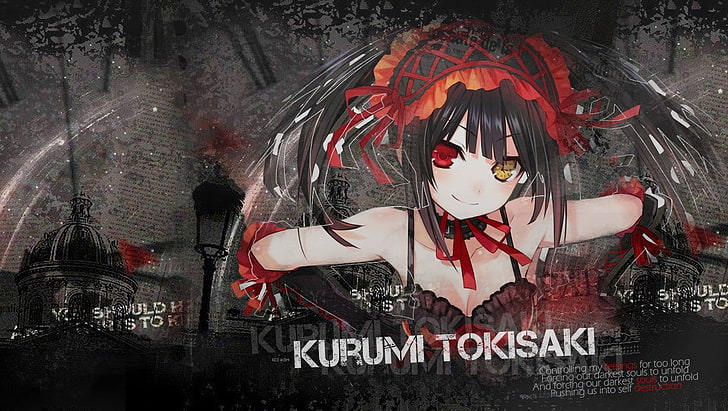 anime girls, Date A Live, Tokisaki Kurumi, heterochromia, one person, HD wallpaper