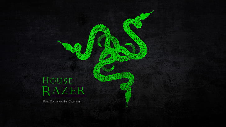 Razer Inc., logo, snake, Gaming Series, green, HD wallpaper
