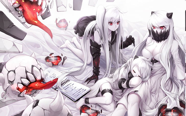 Kantai Collection, Aircraft Carrier Hime, Northern Ocean Hime, HD wallpaper