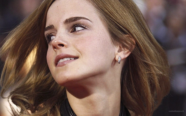 Emma Watson, actress, women, celebrity, headshot, portrait, beauty, HD wallpaper
