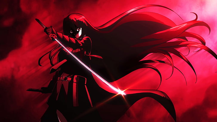 Akame ga Kill!, red, human body part, adult, indoors, one person