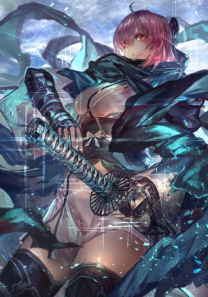 pink haired female anime character, Fate Series, Fate/Grand Order