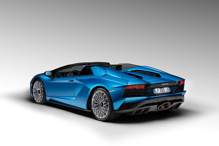 Lamborghini Aventador Superveloce Roadster, studio shot, car, HD wallpaper